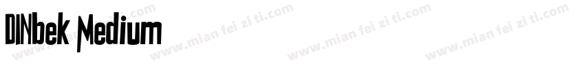 DINbek Medium字体转换